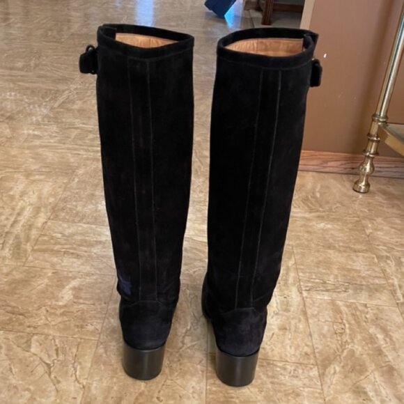 Free Lance Paris black suede tall moto boot - Picture 9 of 16